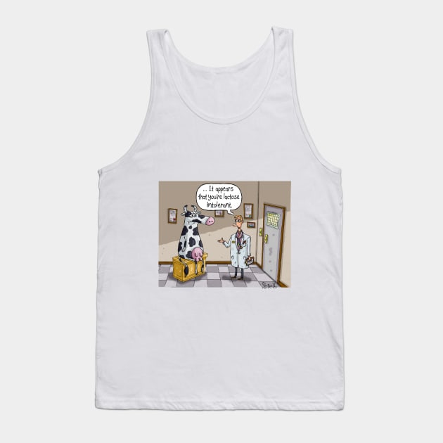 Lactose Intolerant Cow Tank Top by macccc8